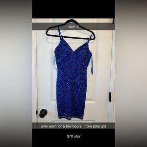 homecoming dress only worn for a few hours, has been dry cleaned and kept in bag